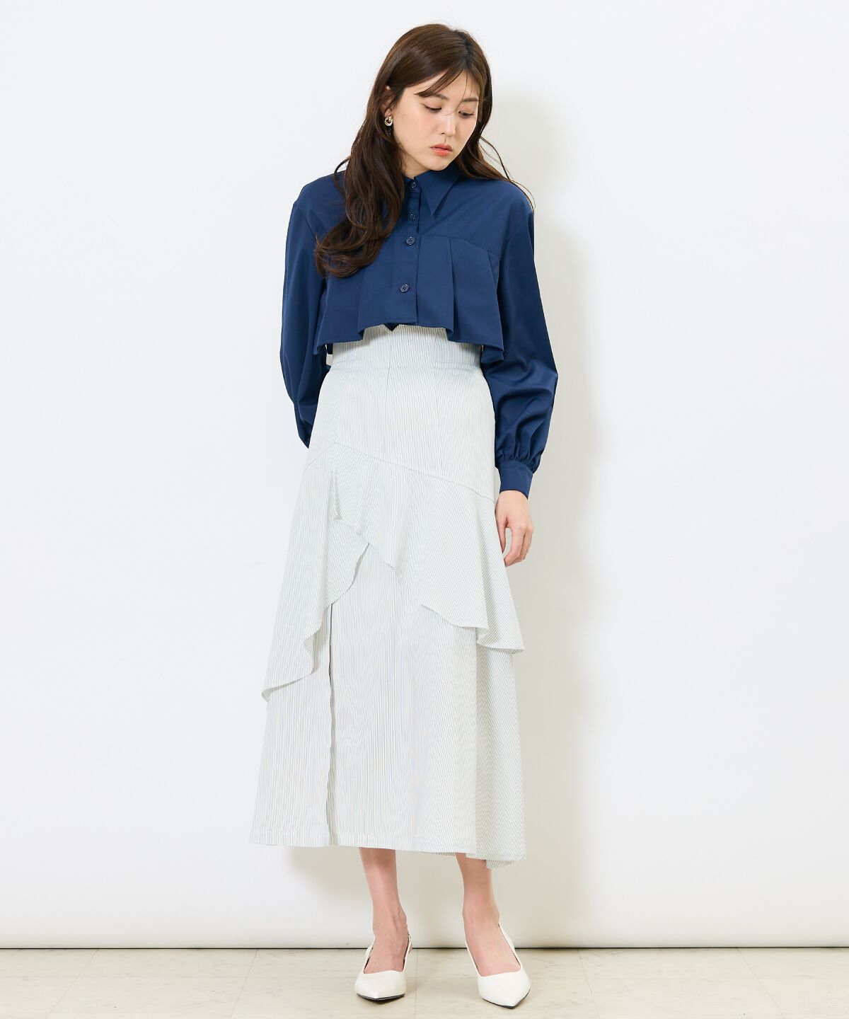 アンドクチュール「ヨークデザインタックシャツ」|シャツ・ブラウス|