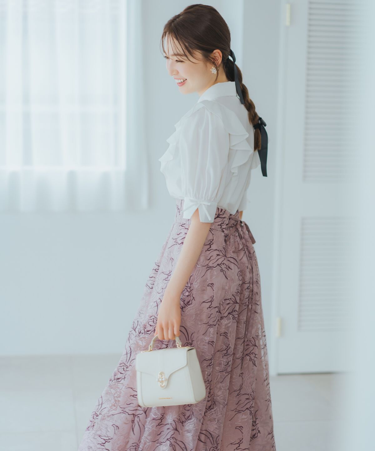 WILLSELECTION「チュールエンブロイダリーフレアスカート」|フレア|