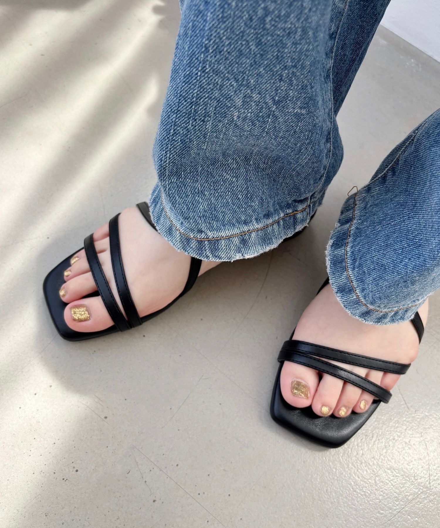 WA Oriental TRaffic「●2025春夏新作●ナローストラップフラットサンダル/52209 サンダル　フラット 抜け感 人気 トレンド」|サンダル|