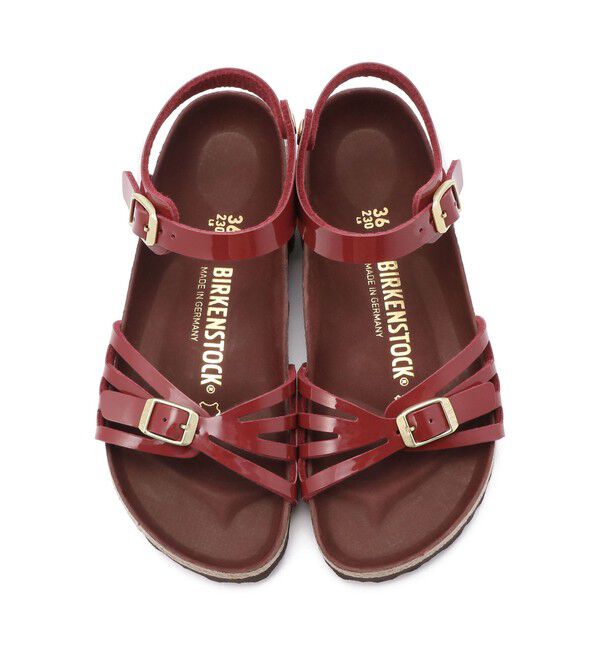 BIRKENSTOCK「【ビルケンシュトック】バリ ハーフエクスクィジット/パテントボルドー ビルコフロー/サンダル」|サンダル|