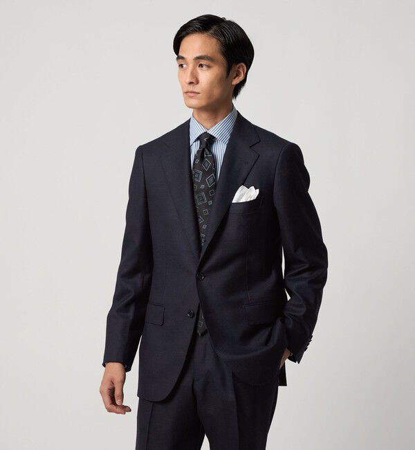 UNITED ARROWS「タスマニアウール メランジ シングル ３ボタン スーツ REGULAR MODEL‐ストレッチ・撥水・防シワ‐」|スーツ|