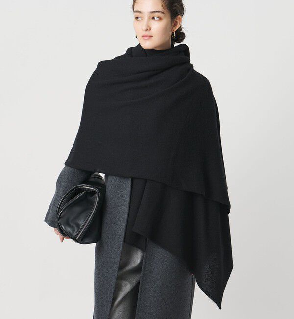 UNITED ARROWS「カシミヤ ニット ストール」|ストール|BLACK