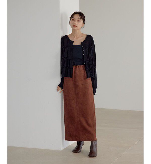 EMMEL REFINES「＜EMMEL REFINES＞EM HW ティアード フリル 2WAY ニット」|ニット・セーター|