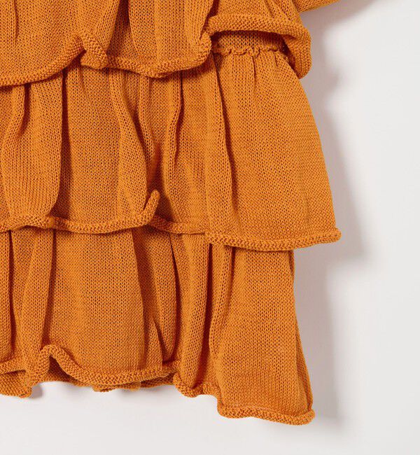 EMMEL REFINES「＜EMMEL REFINES＞EM HW ティアード フリル 2WAY ニット」|ニット・セーター|