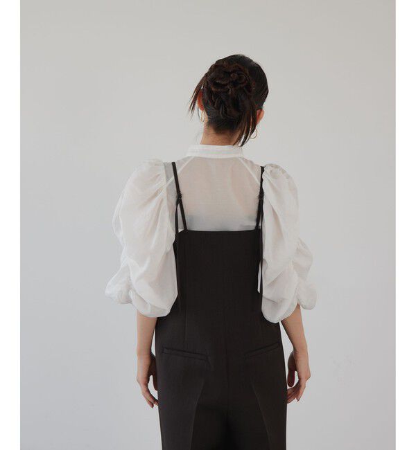 EMMEL REFINES「＜EMMEL REFINES＞EM ラップライク タック サロペット」|オールインワン|