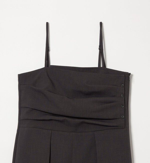 EMMEL REFINES「＜EMMEL REFINES＞EM ラップライク タック サロペット」|オールインワン|