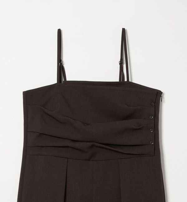 EMMEL REFINES「＜EMMEL REFINES＞EM ラップライク タック サロペット」|オールインワン|