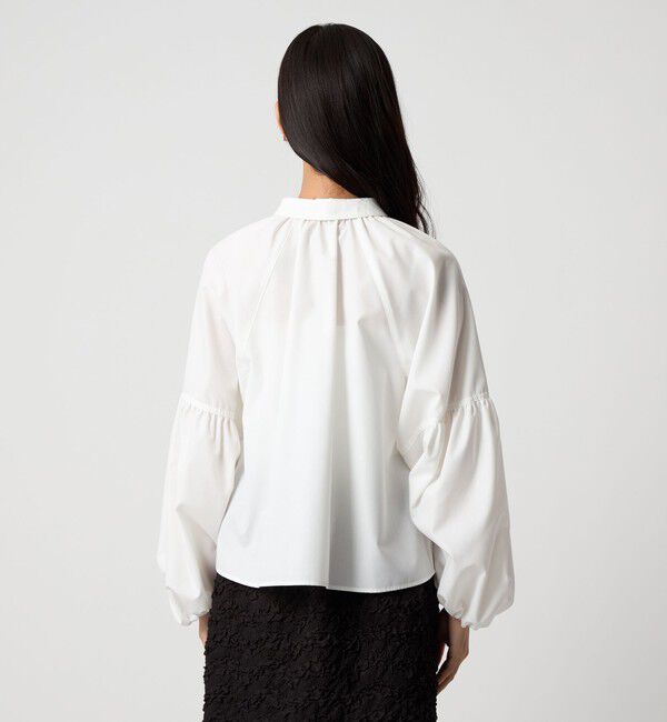 EMMEL REFINES「＜EMMEL REFINES＞EM ソデボリューム ミニエリ シャツ」|シャツ・ブラウス|