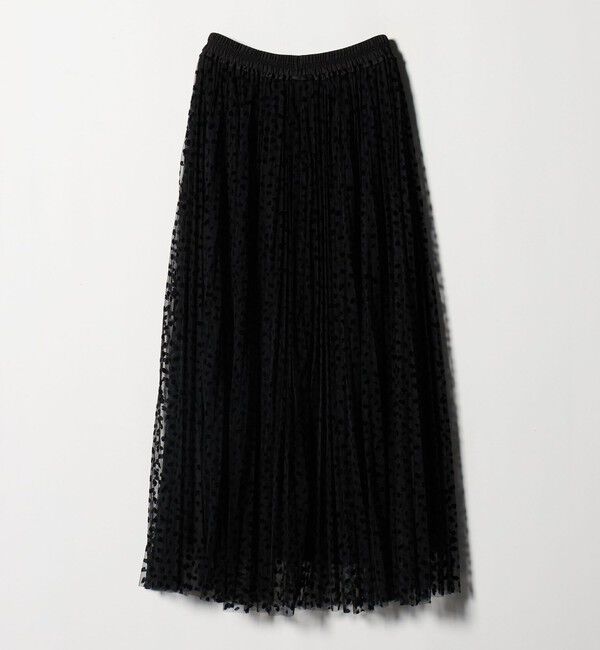 UNITED ARROWS green label relaxing「［size SHORT/TALLあり］2WAY チュール プリント プリーツ スカート」|フレア|