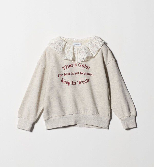 UNITED ARROWS green label relaxing「レースエリ 裏毛プルオーバー / キッズ  100cm-160cm」|スウェット・ジャージ|