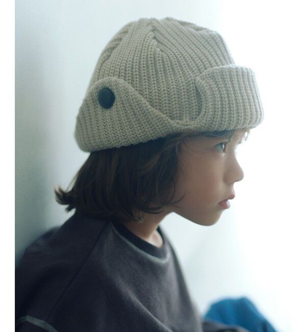 UNITED ARROWS green label relaxing「【別注】＜halo commodity＞ニット帽 / ニットキャップ / キッズ  」|ニット帽|NATURAL
