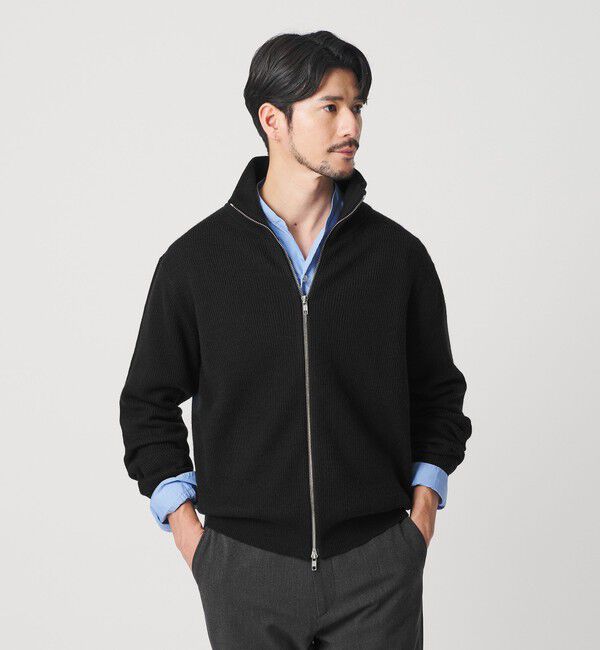 BEAUTY&YOUTH UNITED ARROWS「【WEB限定 WARDROBE SMART】ウォッシャブル ドライバーズジャケット」|カーディガン|