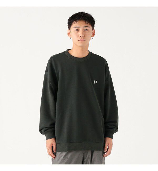 BEAMS「FRED PERRY / エンブロイダリー クルーネック スウェット」|スウェット・ジャージ|