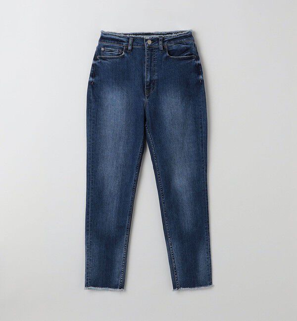 SHIPS any「Healthy DENIM:〈洗濯機可能〉H.Salt テーパード ハイライズ デニム」|デニム|ブルー