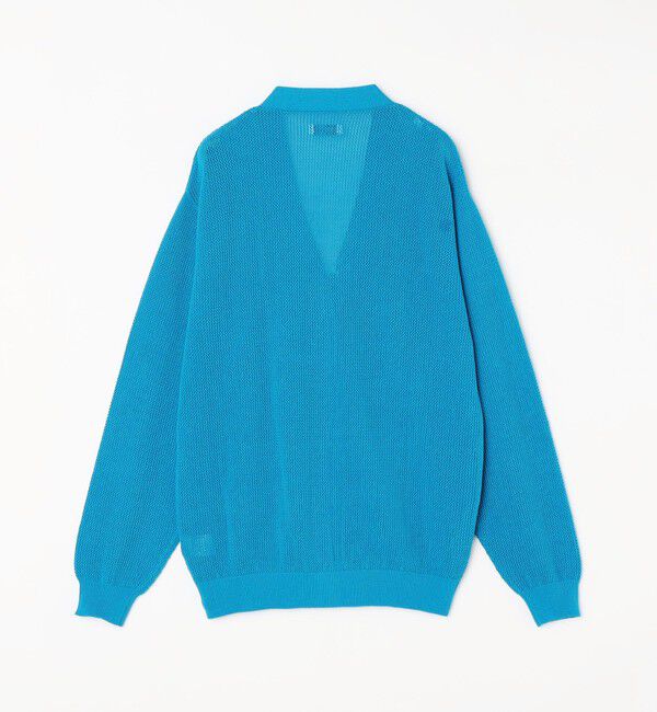 SHIPS any「SHIPS any: 〈洗濯機可能〉シアー ニット Vネック ボタン カーディガン◇」|カーディガン|