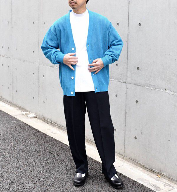 SHIPS any「SHIPS any: 〈洗濯機可能〉シアー ニット Vネック ボタン カーディガン◇」|カーディガン|