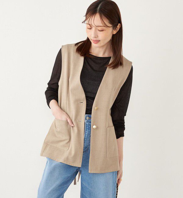 SHIPS Colors 「SHIPS Colors:〈洗濯機可能〉シアー テレコ ボートネック インナー」|Tシャツ・カットソー|