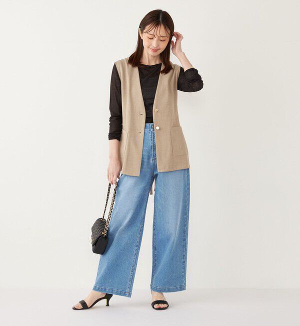 SHIPS Colors 「SHIPS Colors:〈洗濯機可能〉シアー テレコ ボートネック インナー」|Tシャツ・カットソー|