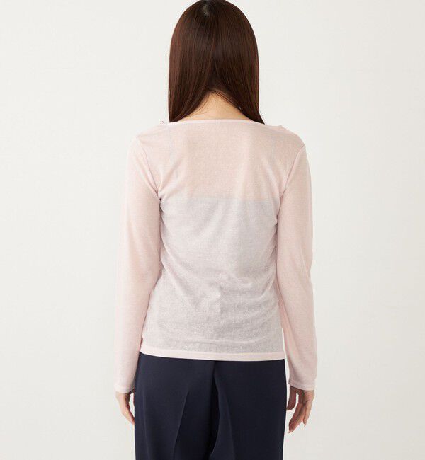 SHIPS Colors 「SHIPS Colors:〈洗濯機可能〉シアー テレコ ボートネック インナー」|Tシャツ・カットソー|