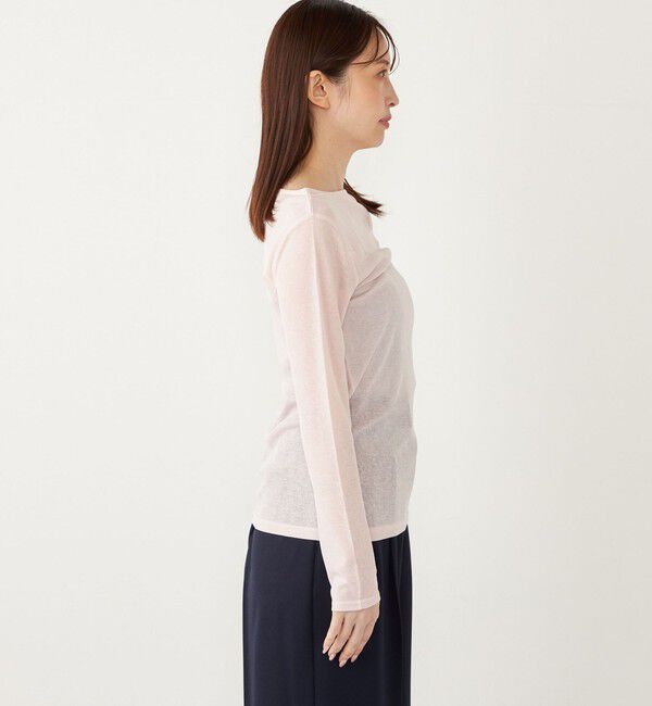 SHIPS Colors 「SHIPS Colors:〈洗濯機可能〉シアー テレコ ボートネック インナー」|Tシャツ・カットソー|