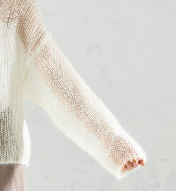 SHIPS for women「モヘヤ メッシュ プルオーバー」|ニット・セーター|