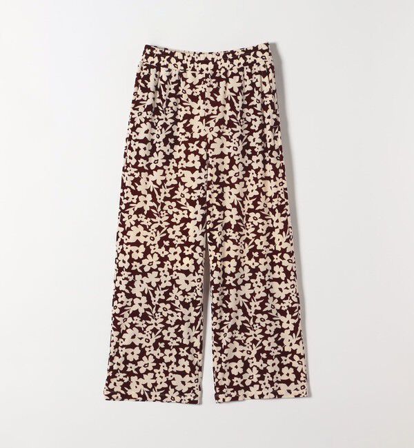 SHIPS any「SHIPS any:〈洗濯機可能〉フラワー ポリエステル ベロア ワイド イージー パンツ」|その他|