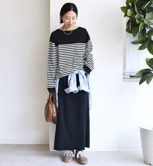 SHIPS for women「【WEB限定】〈洗濯機可能〉ビッグ バスク シャツ」|Tシャツ・カットソー|