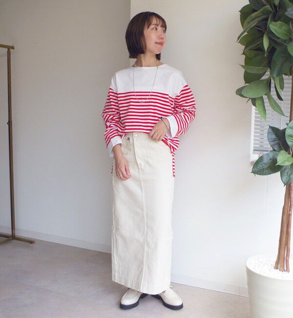 SHIPS for women「【WEB限定】〈洗濯機可能〉ビッグ バスク シャツ」|Tシャツ・カットソー|