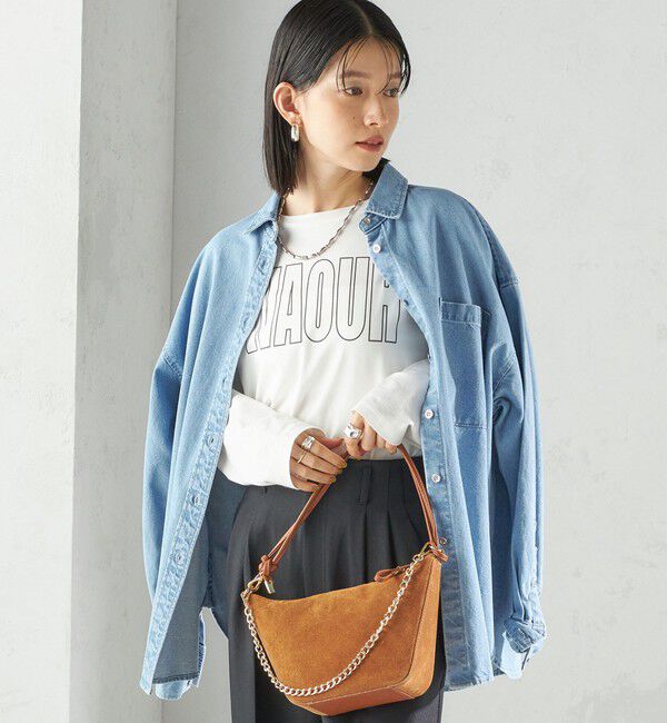 SHIPS for women「プリント ロゴ ロング スリーブ TEE」|Tシャツ・カットソー|