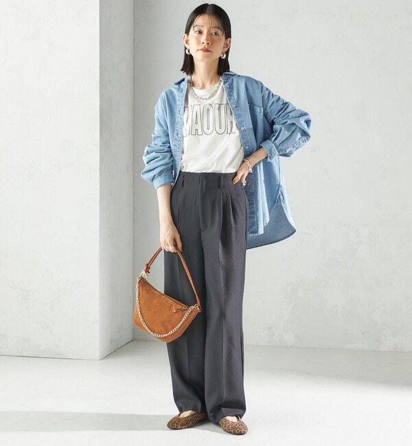 SHIPS for women「プリント ロゴ ロング スリーブ TEE」|Tシャツ・カットソー|