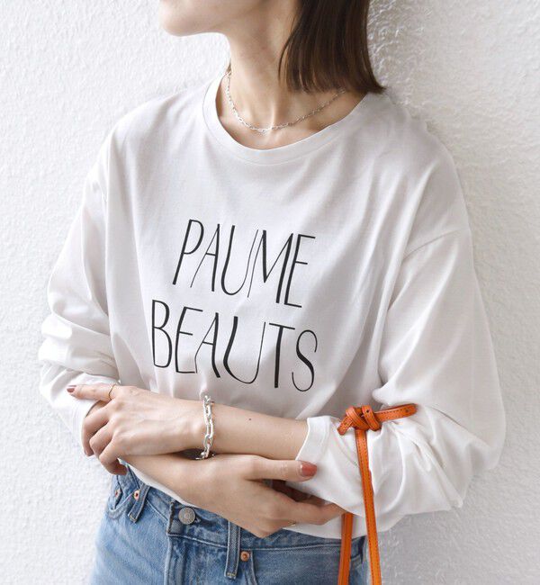 SHIPS for women「プリント ロゴ ロング スリーブ TEE」|Tシャツ・カットソー|オフホワイト