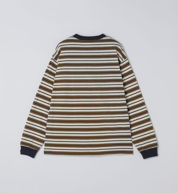 SHIPS「【SHIPS別注】AIRTOWNE: マルチ ボーダー ロングスリーブ Tシャツ」|Tシャツ・カットソー|