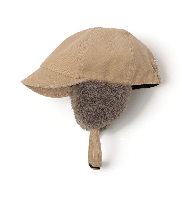 SHIPS KIDS「SHIPS KIDS:ベビー ボア コーデュロイ フライト キャップ」|キャップ・キャスケット|