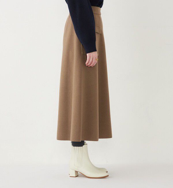 SHIPS Colors 「SHIPS Colors:〈手洗い可能〉ジャージーメルトン ポケット フレアスカート2◇」|フレア|