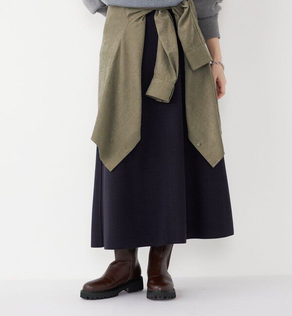 SHIPS Colors 「SHIPS Colors:〈手洗い可能〉ジャージーメルトン ポケット フレアスカート2◇」|フレア|