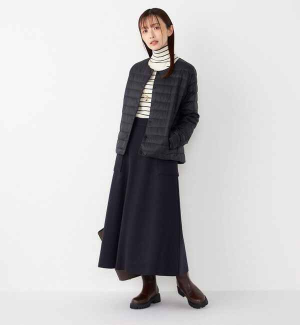 SHIPS Colors 「SHIPS Colors:〈手洗い可能〉ジャージーメルトン ポケット フレアスカート2◇」|フレア|