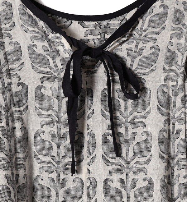 SHIPS for women「Soi-e:〈手洗い可能〉カット ドビー ジャカード ワンピース」|ワンピース|