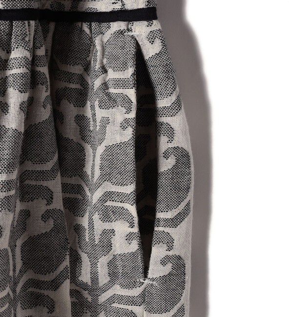 SHIPS for women「Soi-e:〈手洗い可能〉カット ドビー ジャカード ワンピース」|ワンピース|