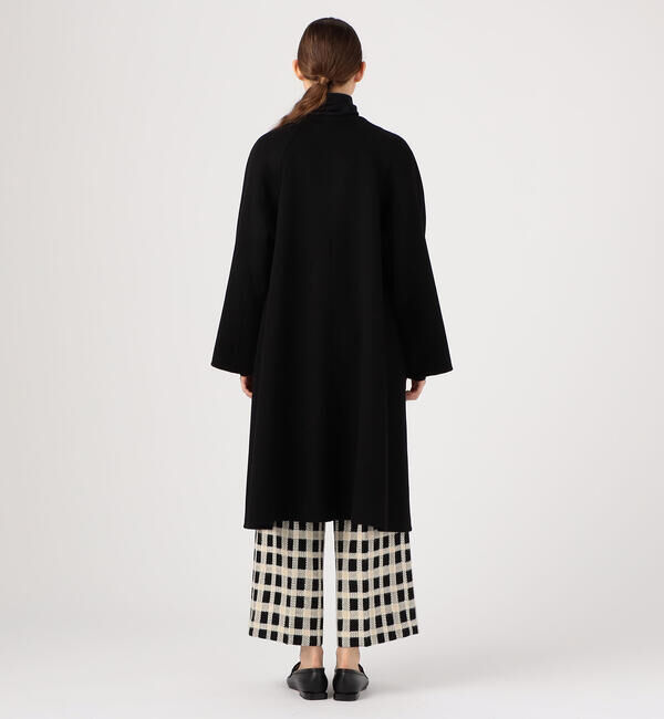 TOMORROWLAND collection「プレミアムカシミヤリバー ノーカラーAラインコート」|ノーカラーコート|