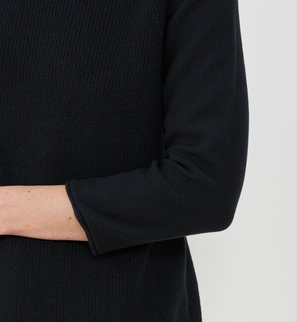 GALERIE VIE「コットンハーフ ボートネックプルオーバー」|ニット・セーター|