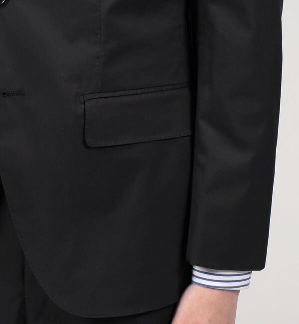 TOMORROWLAND MENS「コットンポリウレタンハイカウント シングルブレステッド2Bジャケット」|テーラードジャケット|