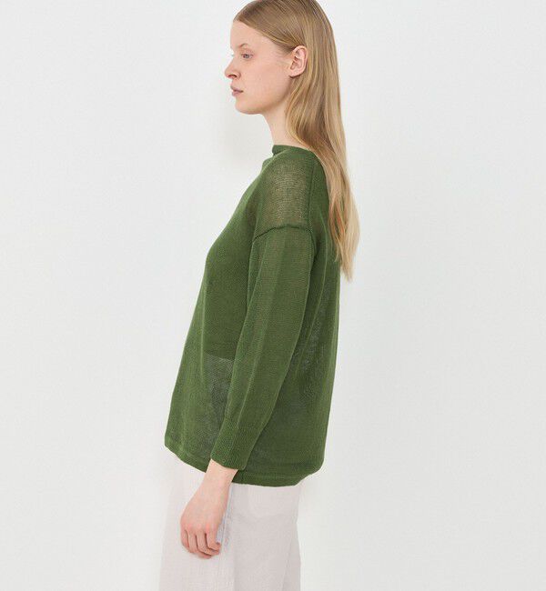 GALERIE VIE「リネンコード バスクプルオーバー」|ニット・セーター|