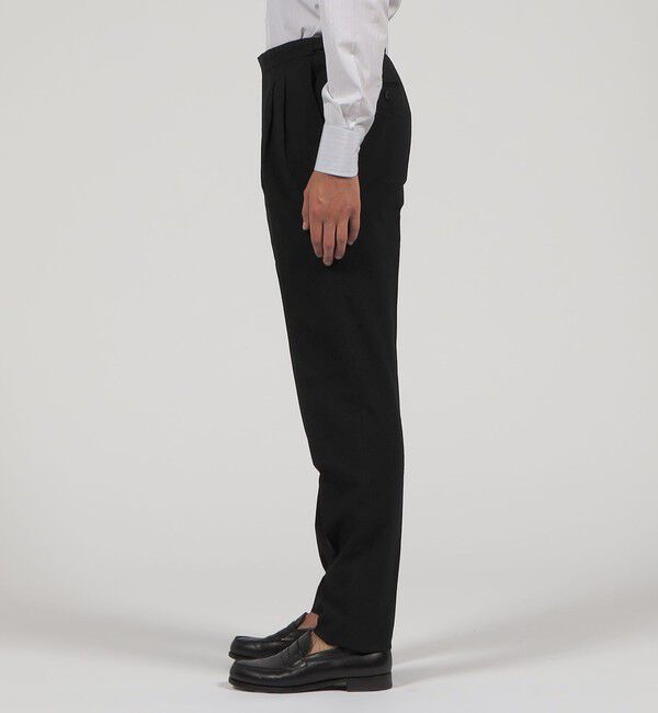 TOMORROWLAND MENS「コットンシアサッカー 2プリーツグルカスラックス」|スラックス|