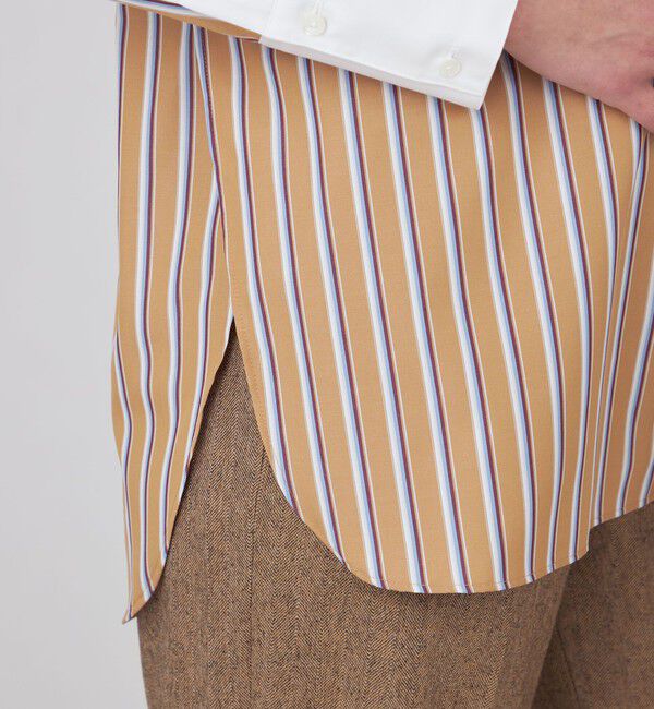 MACPHEE「コットンブロード バンドカラーシャツ」|シャツ・ブラウス|