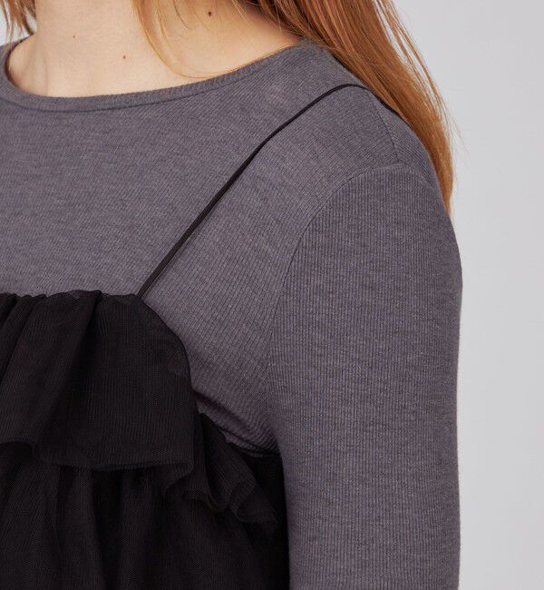 Ballsey「シフォンチュール キャミソールワンピース」|ワンピース|