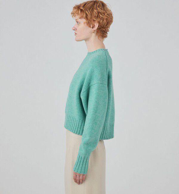 極美品♡ マカフィー　ラムカシミヤ クルーネックプルオーバーニット　イエロー　S MACPHEE（マカフィー）の「ラムカシミヤ クルーネックプルオーバー