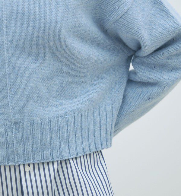 【未使用】MACPHEE ラムカシミヤ ビルドネックプルオーバー MACPHEE（マカフィー）の「□ラムカシミヤ ビルドネックプルオーバー