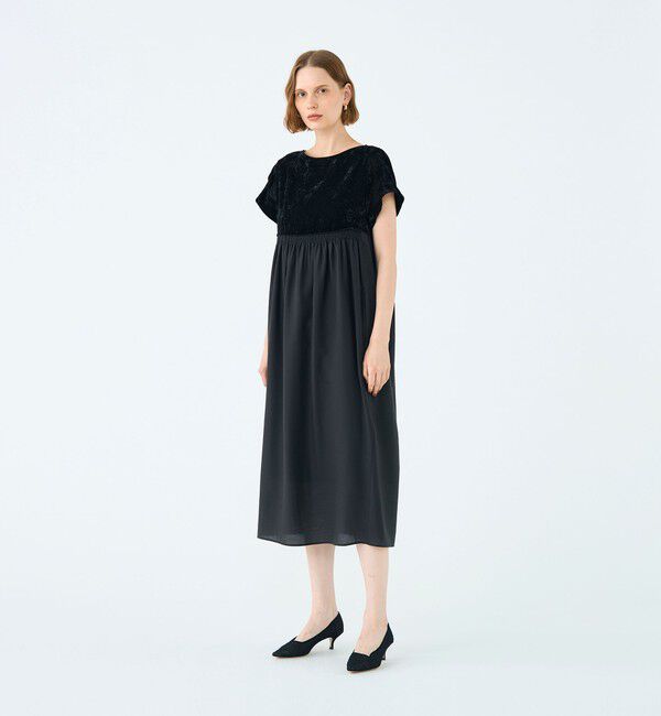 Ballsey「ベルベットコンビ Iラインワンピース」|ワンピース|