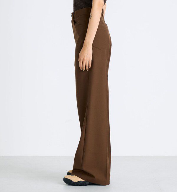 Edition「ウールポリエステルドスキン フレアパンツ」|その他|