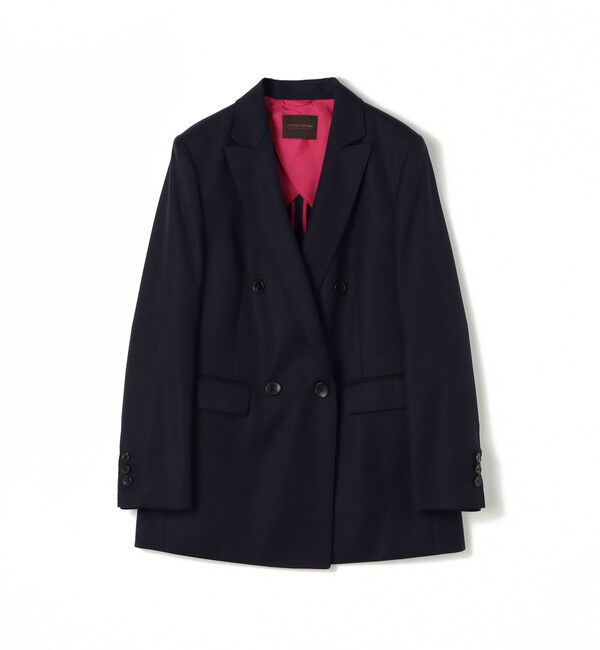 TOMORROWLAND collection「スーパーウール ダブルブレストジャケット」|テーラードジャケット|69 ネイビー